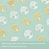 40Pcs 2 Colors Brass Filigree Pendants KK-DC0002-08-4