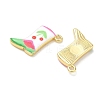 Printed Brass Pendants KK-CBA42CA-10G-07-2