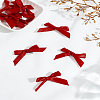 30Pcs Bowknot Polyester Brooches JEWB-LP0002-01-1