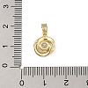 Brass Micro Pave Cubic Zirconia Pendants KK-U041-02G-01-3