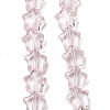 Baking Paint Transparent Glass Beads Strands X1-DGLA-A07-T8mm-KD07-1