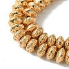 Electroplated Natural Lava Rock Beads Strands G-I360-P01-02-2