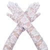 Polyester Long Lace Gloves AJEW-WH20011-94B-1