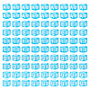 100Pcs 5 Colors Transparent Acrylic Beads TACR-TA0001-55B-1