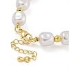 Rack Plating Brass and ABS Imitation Pearl Bracelets BJEW-B106-16G-3