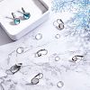 Unicraftale 80Pcs 4 Style 304 Stainless Steel Leverback Earring Findings STAS-UN0024-46-6