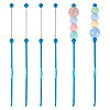 4Pcs DIY Alloy Beadable Crochet Hooks AJEW-TA0003-50E-1