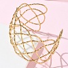 Hollow 304 Stainless Steel Cuff Bangles BJEW-B158-04G-02-3