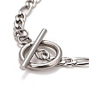 Non-Tarnish 304 Stainless Steel Chain Bracelets for Women or Men BJEW-A039-03P-3