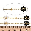Glass & ABS Plastic Imitation Pearl Beaded Chains SA-CBAD321-02A-3
