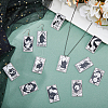 HOBBIESAY 22Pcs 22 Style Tarot Theme Printed Acrylic Pendants MACR-HY0001-08-5