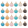 Alloy Enamel Pendants ENAM-CJ0001-34-8