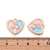 Alloy Enamel Pendants PALLOY-T092-38G-02-3