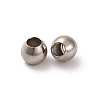 Glossy Brass Round Spacer Beads KK-WH0055-01P-2