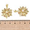 Brass Micro Pave Cubic Zirconia Pendants KK-D221-10G-3