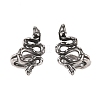 Snake 316 Stainless Steel Non- Piercing Cartilage Earrings AJEW-C044-08B-AS-4