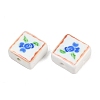 Printed Handmade Porcelain Beads PORC-G016-04C-3