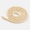 Electroplate Opaque Solid Color Glass Beads Strands LS-EGLA-A034-P8mm-L14-2