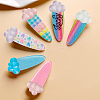40pcs 4 Colors Luminous Transparent Resin Cabochons RESI-SC0006-58-5