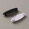 6Pcs Plastic Oval Safety Brooch Pins JEWB-WH0022-53B-2