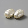 ABS Plastic Imitation Pearl Beads PEAR-WH0004-06-2