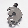 304 Stainless Steel Pendants STAS-K171-26-3