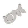 Non-Tarnish 304 Stainless Steel Pendants STAS-L279-002P-O-2