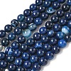 Natural Banded Agate Beads Strands G-I392-A01-10mm-2