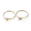 316 Surgical Stainless Steel Hoop Earring Findings X-STAS-J025-01C-G02-2