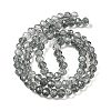 Transparent Crackle Glass Beads Strands CCG-L050-01B-06-3