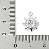 Brass Micro Pave Cubic Zirconia Charms KK-M326-20C-P-3