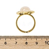 Oval Natural Quartz Crystal Finger Rings RJEW-M063-01G-12-3