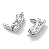 Brass Micro Pave Clear Cubic Zirconia Pendants KK-M102-25P-2