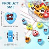 30Pcs 6 Colors Handmade Lampwork Beads LAMP-YW0004-19-3