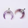 Natural Amethyst Pendants G-L466-B07-1