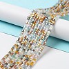 Gradient Color Electroplate Glass Bead Strands GLAA-E042-05-B05-2