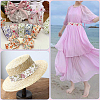 1 Roll Printed Polyester Grosgrain Ribbon SRIB-CY0001-15-4