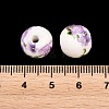 Floral Printed Porcelain Beads PORC-Q199-12mm-01-3