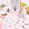 80Pcs 20 Styles Alloy Enamel Pendants ENAM-SC0007-08A-4