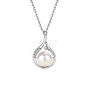 Natural Freshwater Pearl Teardrop Pendant Necklaces WG6E8E0-01-3