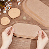 Olycraft 3Pcs 3 Styles Oval MDF Wood Pottery Tools DIY-OC0012-11-3