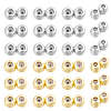 24Pcs 2 Colors Brass Beads KK-HY0004-37-1