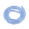 Electroplate Imitation Jade Glass Beads Strands EGLA-Q132-02A-A02-2