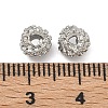 Brass Clear Cubic Zirconia Beads KK-D228-15P-2