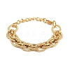 304 Stainless Steel Cable Chain Bracelets for Women BJEW-D349-01G-2