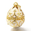 Brass Enamel Pendants KK-K389-049G-01-1