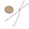 304 Stainless Steel Satellite Chain Slider Necklace Making AJEW-JB01248-02-2