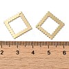 Rhombus Brass Pendants KK-G480-05LG-3