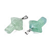 Natural Fluorite Pendants G-R480-02G-1