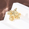 Ocean Brass Cuff Open Rings RJEW-Z129-01G-02-3